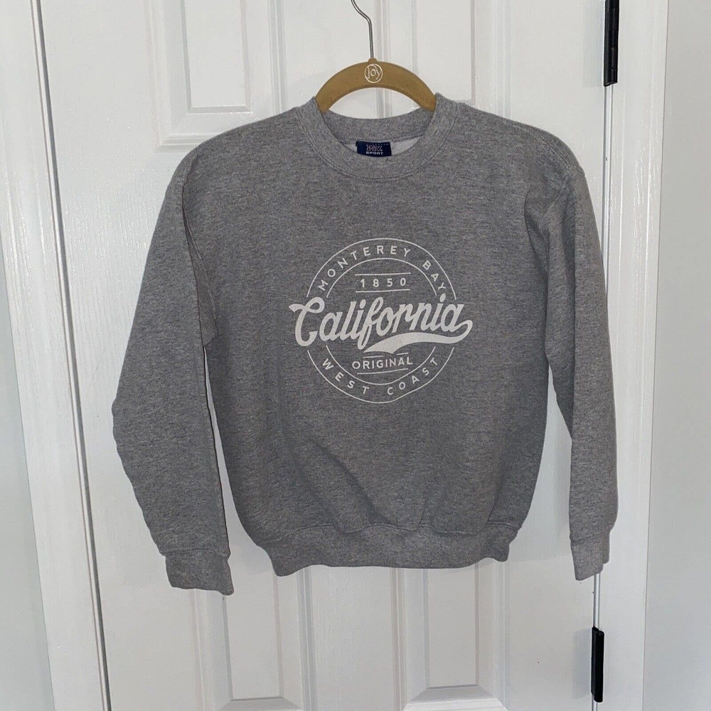 MONTEREY BAY California West Coast Gray Sweatshirt Kids Youth Size M MV Sport